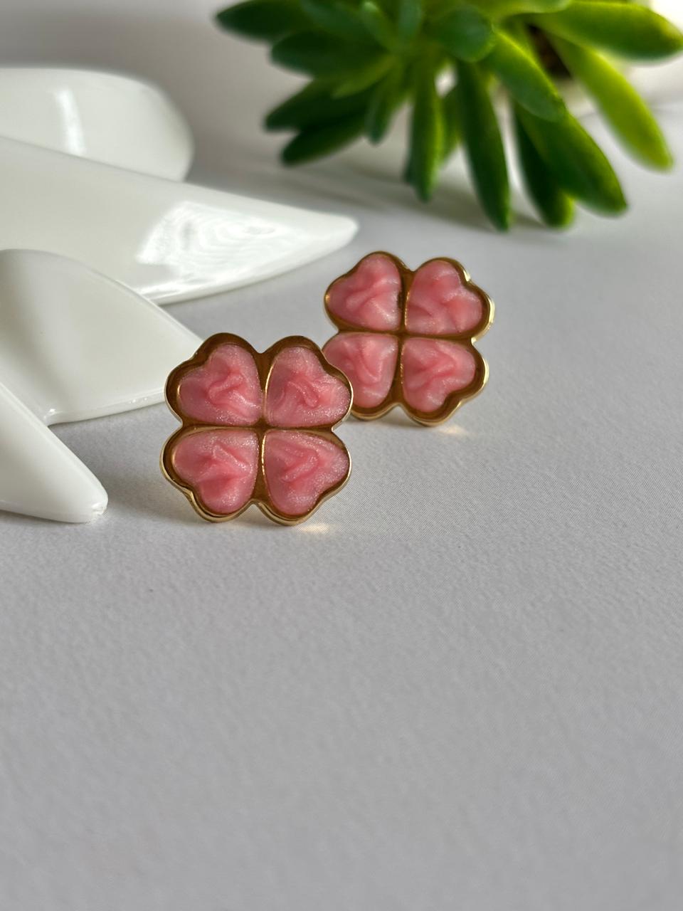 Women Enamel Clover Earring - Nimé By Shop Trendys