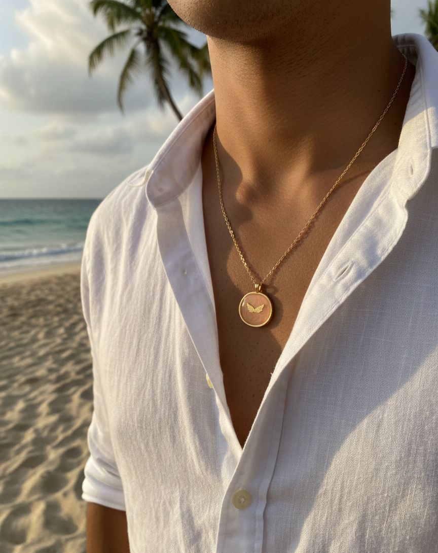Men Galaxy Chain Necklace - Nimé By Shop Trendys