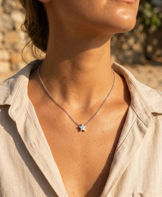Women Minimal Star Dainty Necklace - Nimé By Shop Trendys