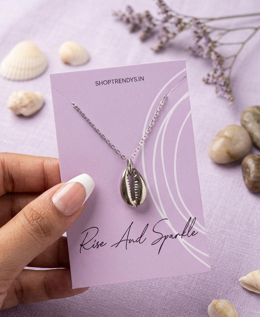 Seashell Cowrie Women Dainty Necklace - Nimé By Shop Trendys