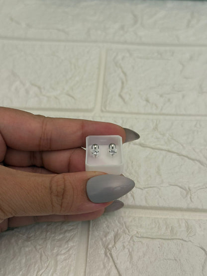 Anti Tarnish Solitaire Ball Back Studs - Silver Small