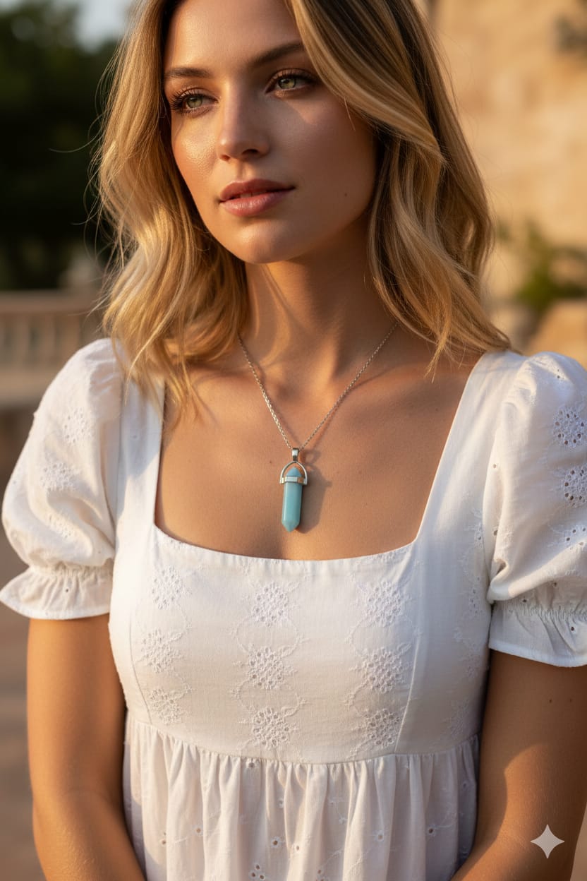 Crystal Stone Women Dainty Necklace - Nimé By Shop Trendys