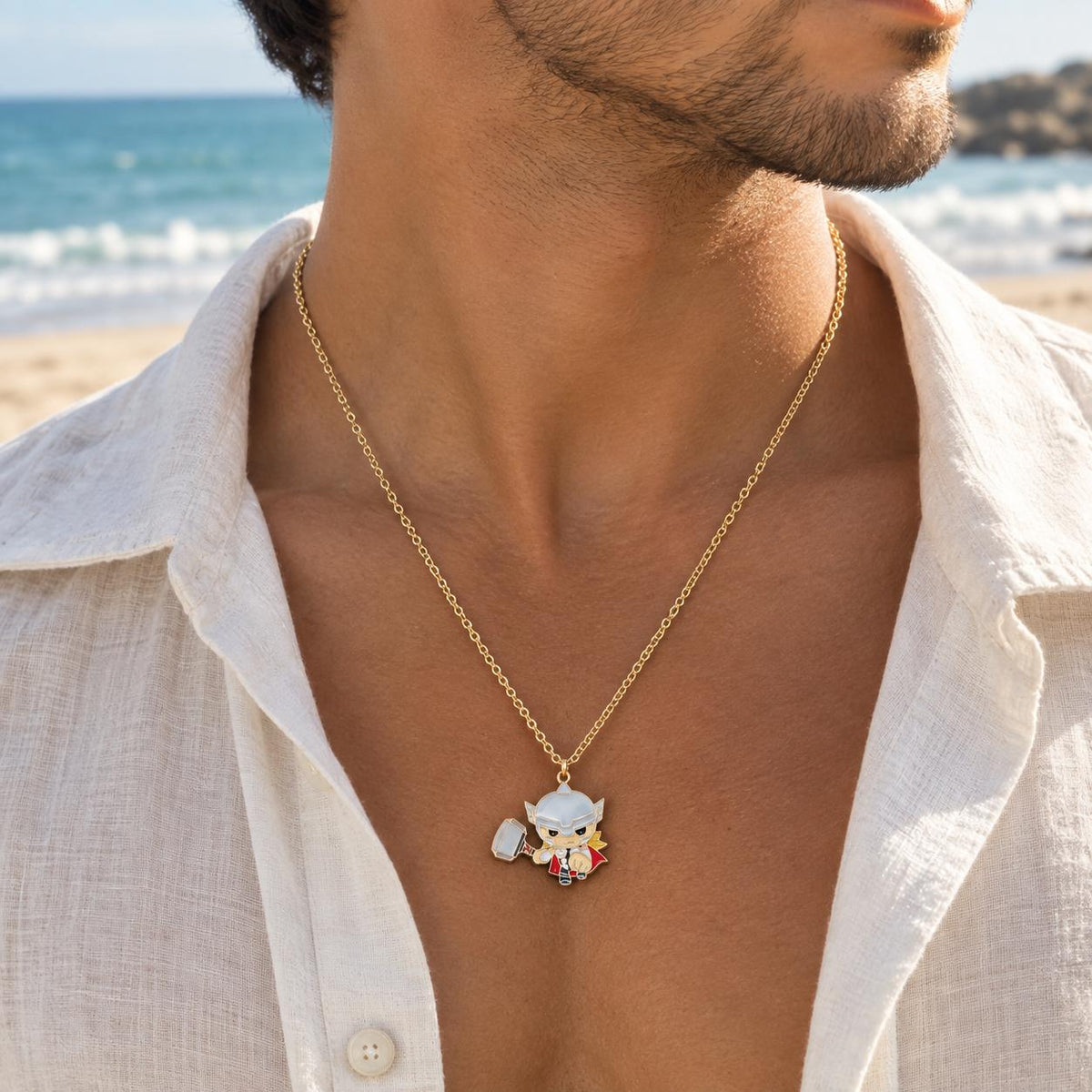 Men Thor Chain Necklace - Nimé By Shop Trendys