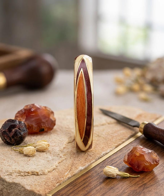Brown Lining Enamel Kada - Nimé By Shop Trendys