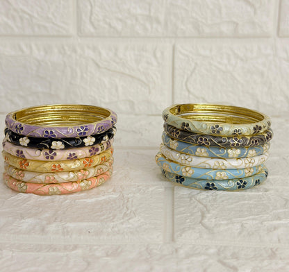 Blossom Vine Enamel Kada - All Colours