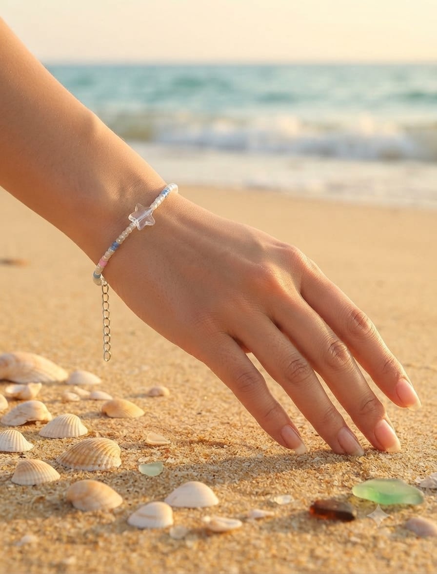 Pastel Star Bead Bracelet