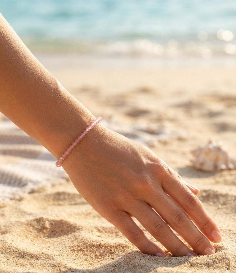 Blush Pink Bead Bracelet
