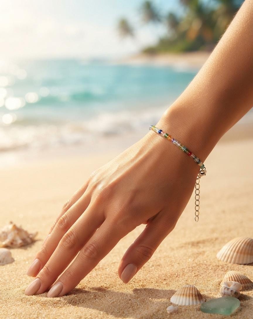 Rainbow Bead Bracelet