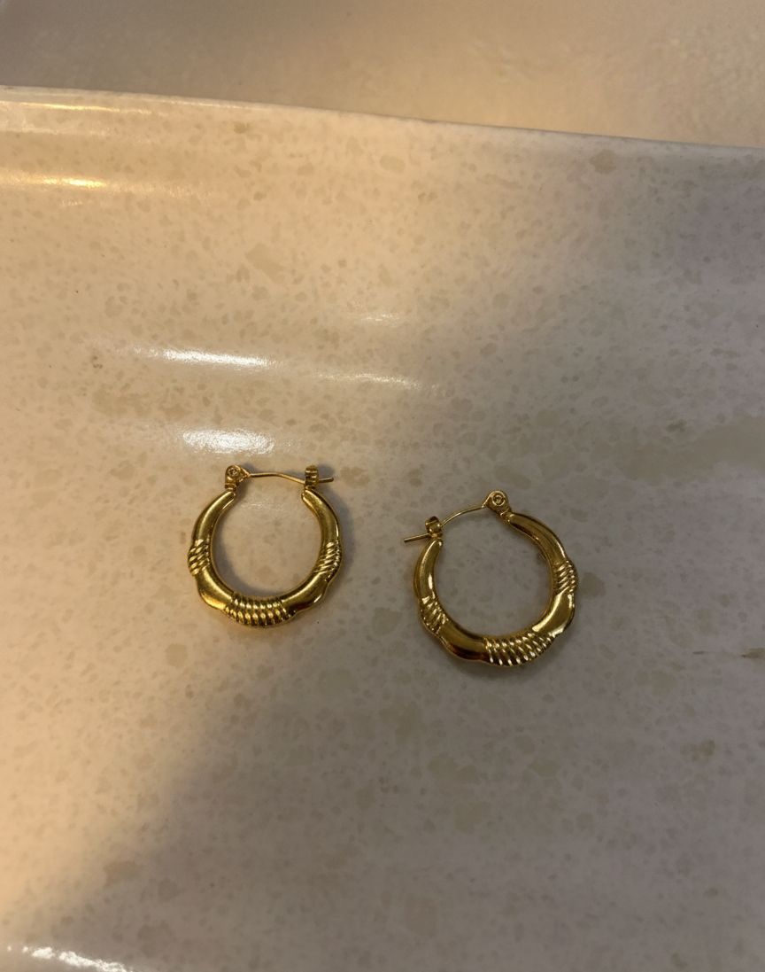 Women Golden Plain Designer Bali Halo Earring (Anti Tarnish) - Nimé By Shop Trendys