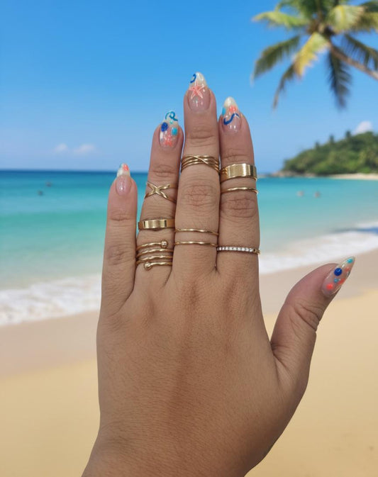D8 Ring Set (8 Rings ) - Nimé By Shop Trendys