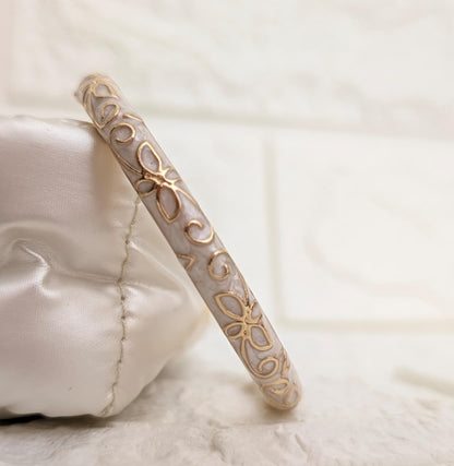 Florielle Enamel Kada - Pearl Ivory