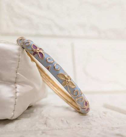 Florielle Enamel Kada - Powder Blue Purple