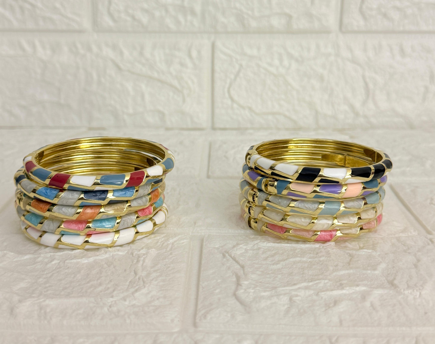 Mosaic Enamel Kada in all available colours
