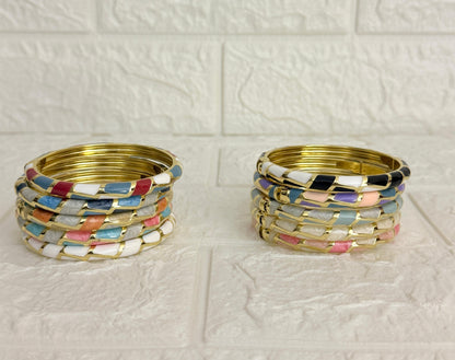 Mosaic Enamel Kada in all available colours