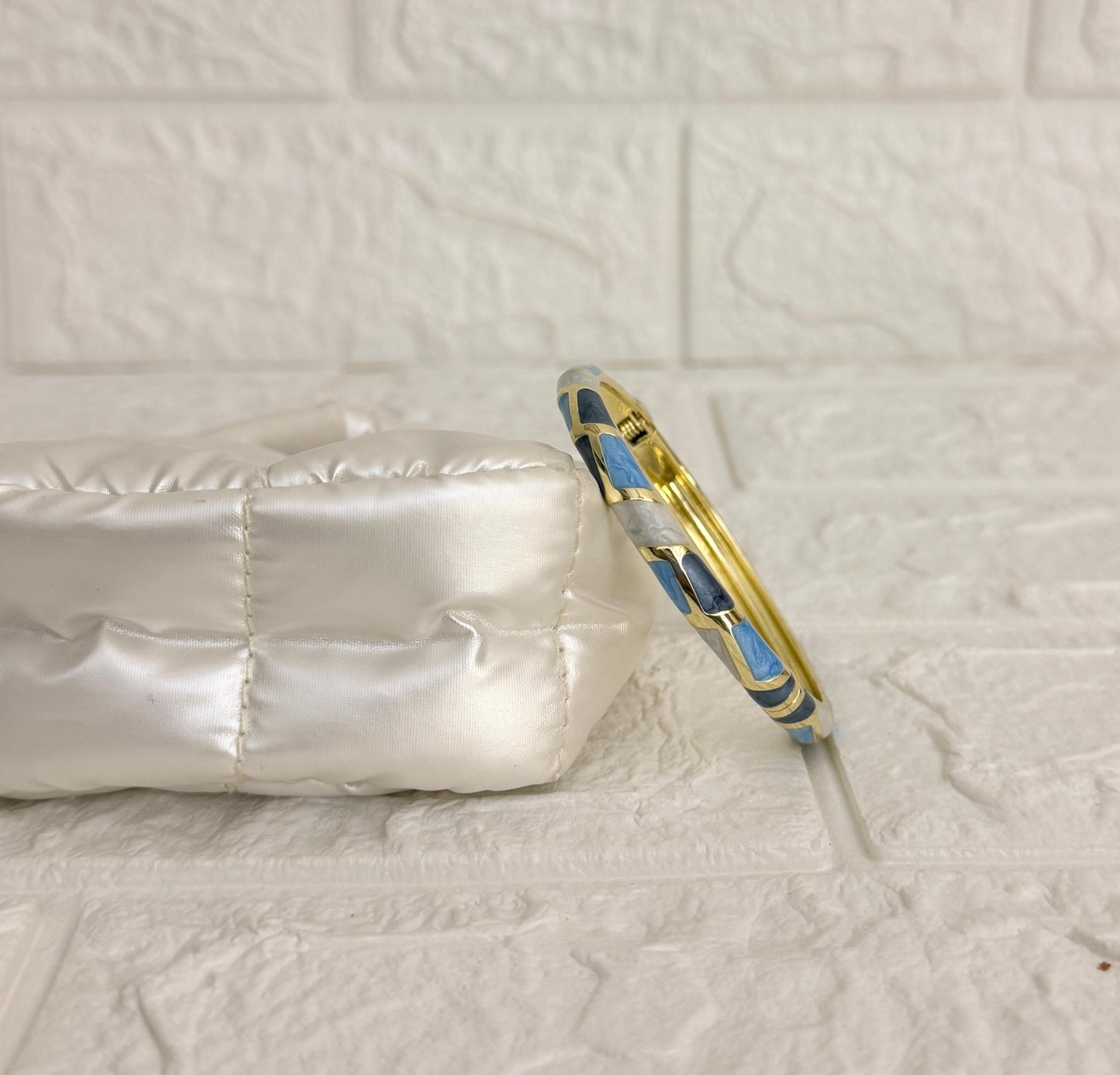 Mosaic Enamel Kada - Ocean Blue