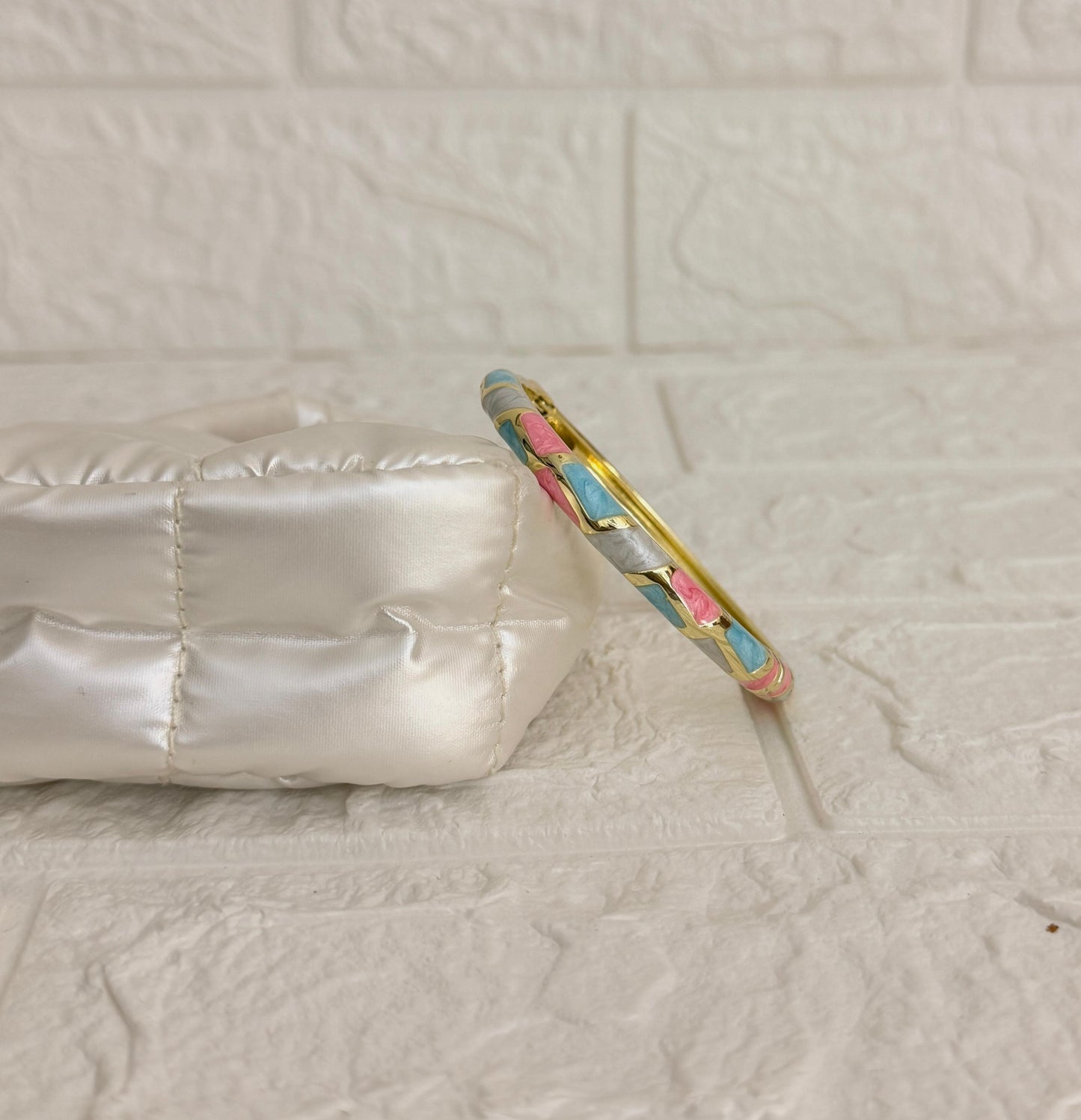 Mosaic Enamel Kada - Pastel Mix