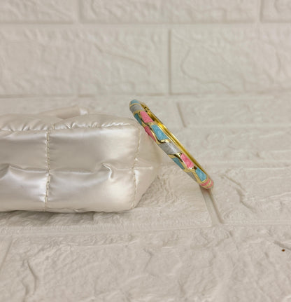 Mosaic Enamel Kada - Pastel Mix