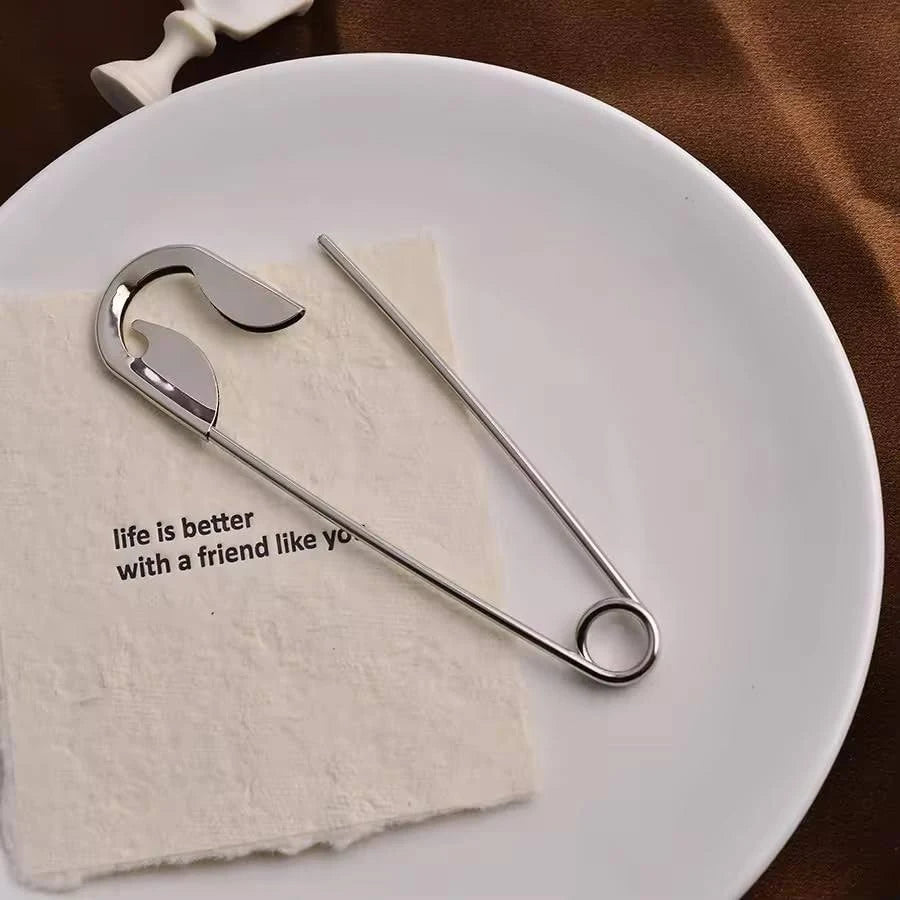 Statement Safety Pin Hair Clip