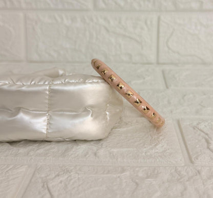 Studded Enamel Kada - Blush Pink