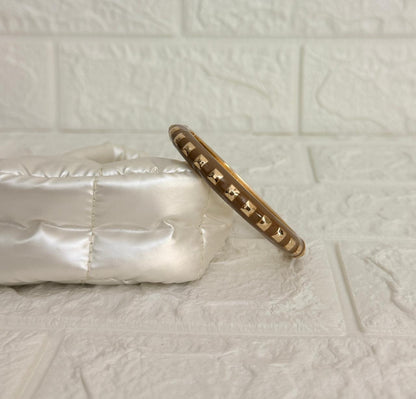 Studded Enamel Kada - Cocoa Brown