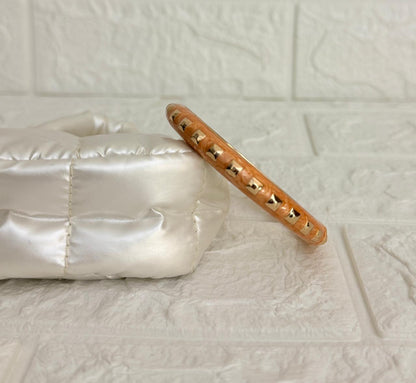 Studded Enamel Kada - Orange