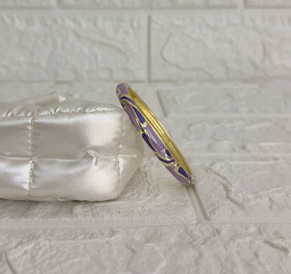 Swirl Enamel Kada - Purple