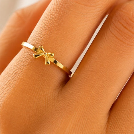 Women’s Bow Accent anti-tarnish ring