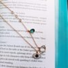 ST Stainless Steel Turquoise Stone Evil Eye Necklace