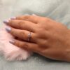 R-52 Rosegold Solitaire Band Ring (Size 17)