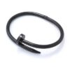 K-6 Stainless Steel Nail Kada Bracelet (Black)