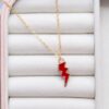 Cute Thunder Necklace (Red)