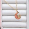 Moon Star Necklace (Peach)