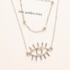 Classic Big Evil Eye Two Layered Necklace