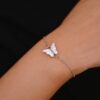 Galaxy Butterfly Bracelet (White – Silver)