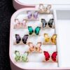Crystal Butterfly Ring (Adjustable)
