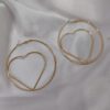 NE 1 9.2 – Heart Circle Loop Earrings