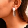NE 1 23.5 – Folded Diamond Earrings (Silver)