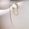 NE 1 29.6 – Flower Clip Hanging Earrings