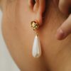 NE 1 16.1 – Crumbled Pearl Knot Earrings