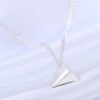 Origami Plane Necklace