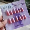 SN -12 Pink And Purple Ombre Nails