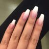 SN -42 Pink And White Ombre Nails