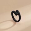 R113 -Black Candy Ring (Adjustable)