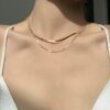 Stainless Steel Sleek Chain Layered Necklace