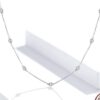 Stainless Steel Silver Multi Diamond Necklace