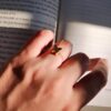 Golden Adjustable Butterfly Ring