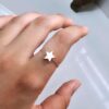 Rosegold Star Adjustable Ring