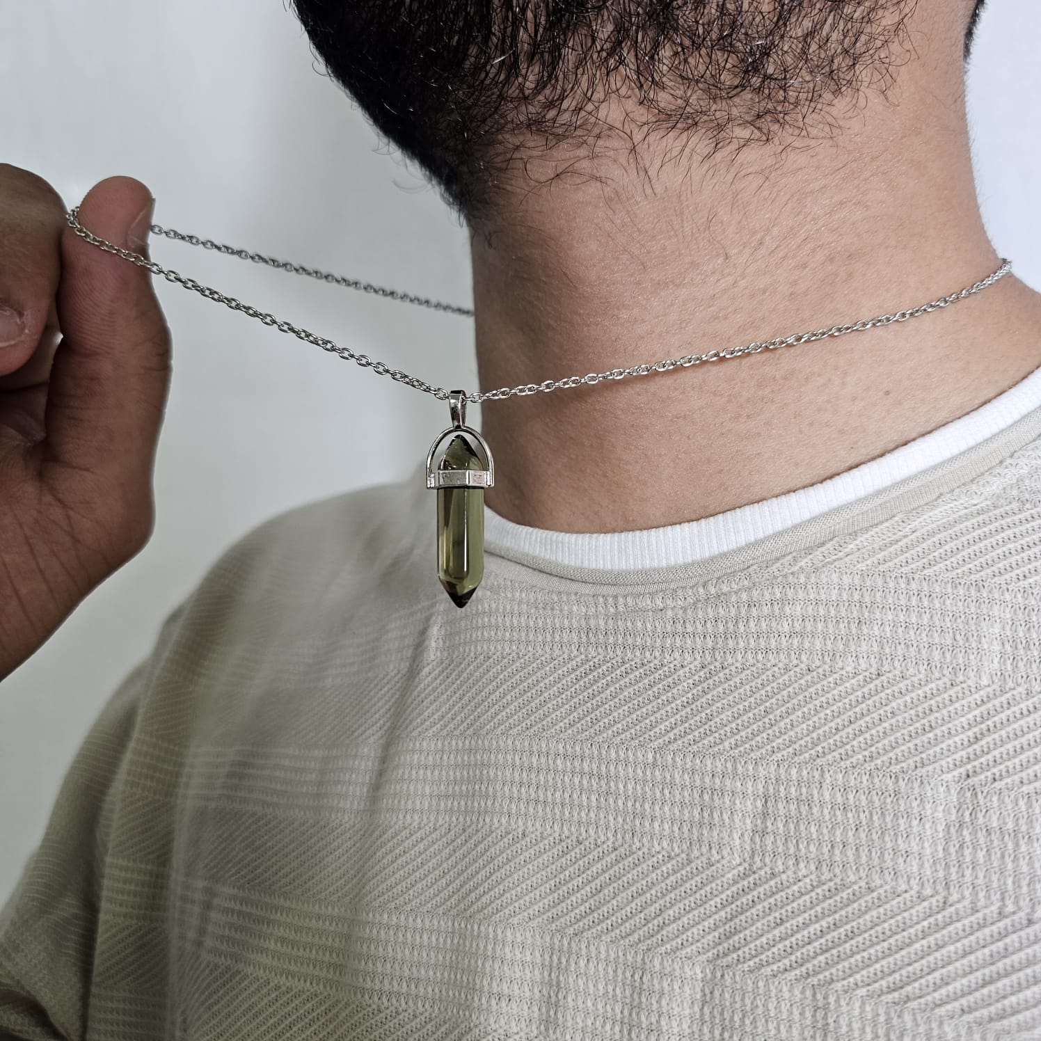 Buy Olive green layered necklace set for women Online. – Odette