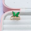 Green Butterfly Ring (Adjustable)