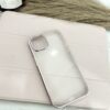 iPhone 14 Transparent Metallic Pink Premium Matt Mobile Cover